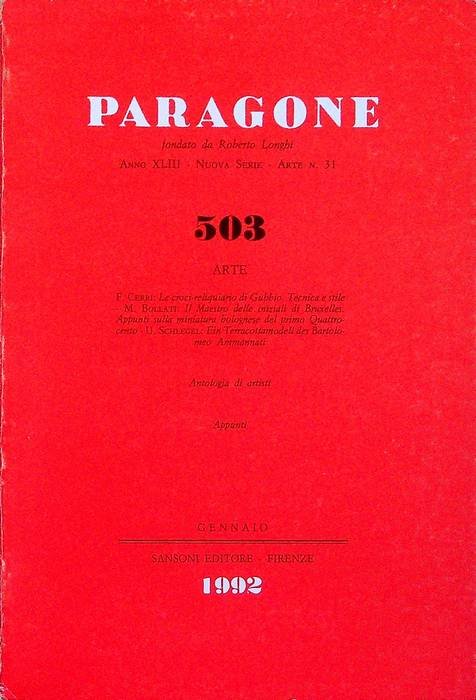 Paragone: rivista mensile di arte figurativa e letteratura: ARTE: A. …