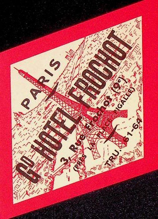 Paris, Gd Hotel Frochot. 3, Rue Frichot (9°) (Pres la …