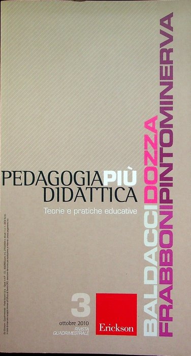 Pedagogia piÃ¹ didattica: teorie e pratiche educative: rivista quadrimestrale: N.3 …