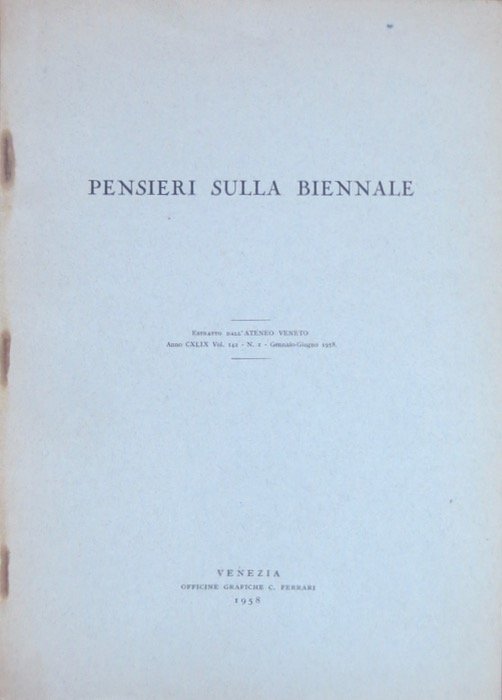 Pensieri sulla Biennale.