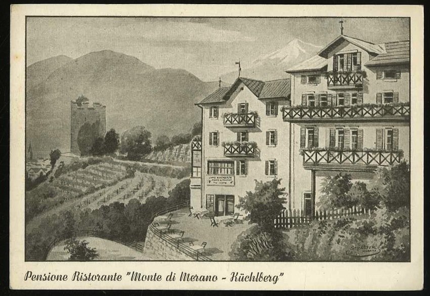 Pensione Ristorante Monte di Merano- Küchlberg. Merano.