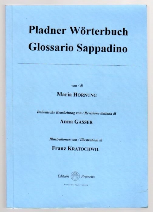 Pladner WÃ¶rterbuch = Glossario Sappadino. | Immagine principale