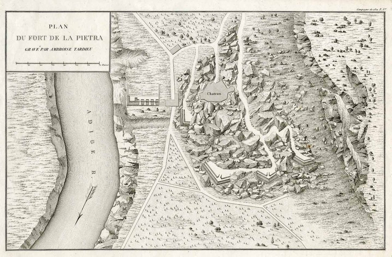 Plan du fort de la Pietra. GravÃ¨e Par Ambroise Tardieu.