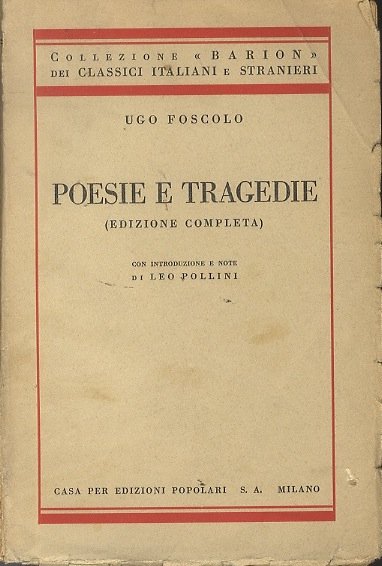 Poesie e tragedie.