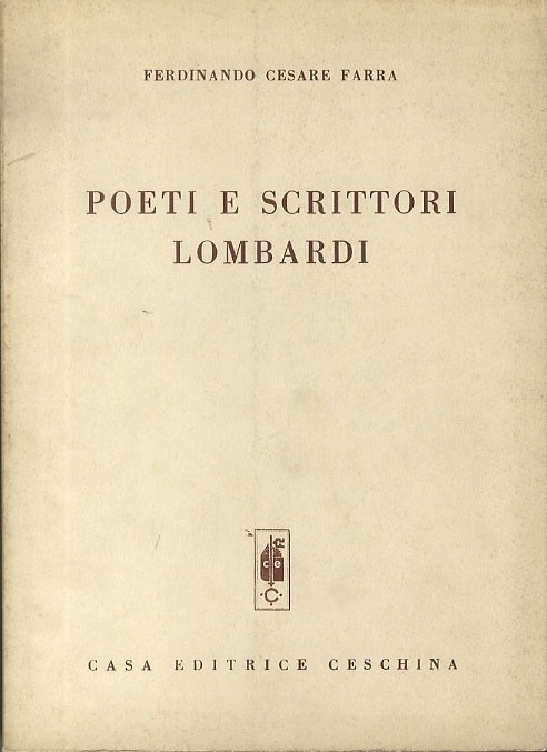 Poeti e scrittori lombardi: contributi di studi.