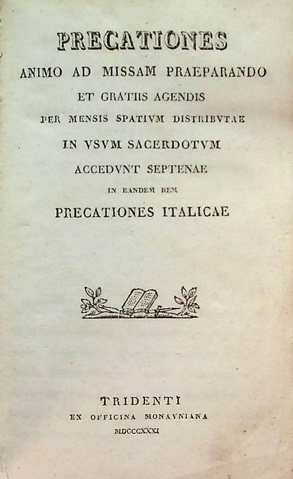 Precationes animo ad missam praeparando et gratiis agendis per mensis …