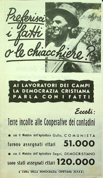 Preferisci i fatti o le chiacchiere ?.