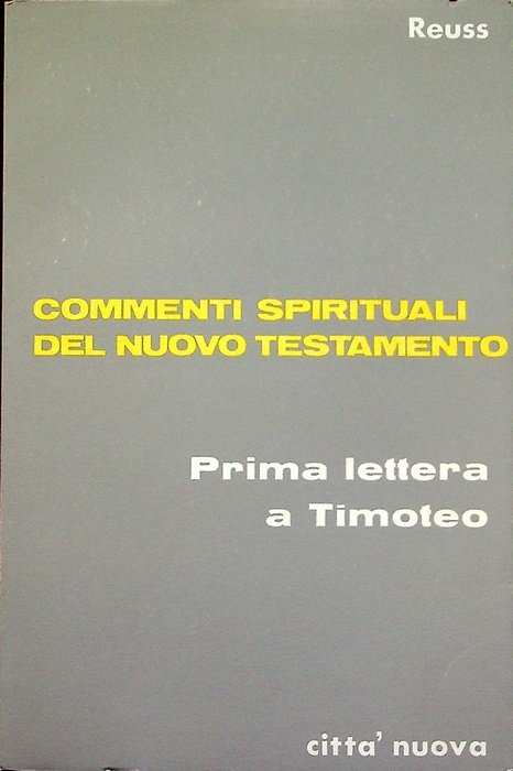 Prima lettera a Timoteo.
