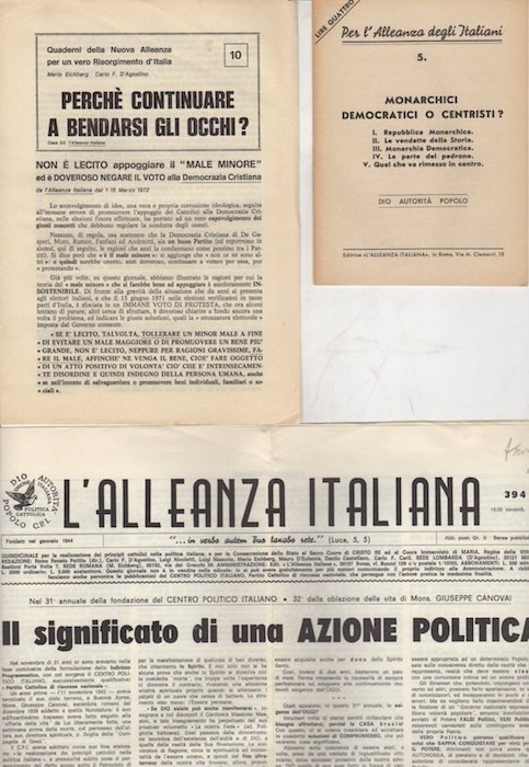 Quaderni della nuova alleanza per un vero Risorgimento d'Italia del …