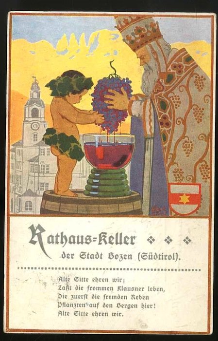 Rathaus-Keller der Stadt Bozen (Südtirol).