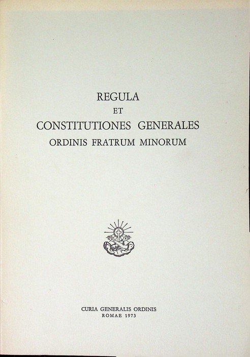 Regula et constitutiones generales Ordinis fratrum minorum. | Immagine principale