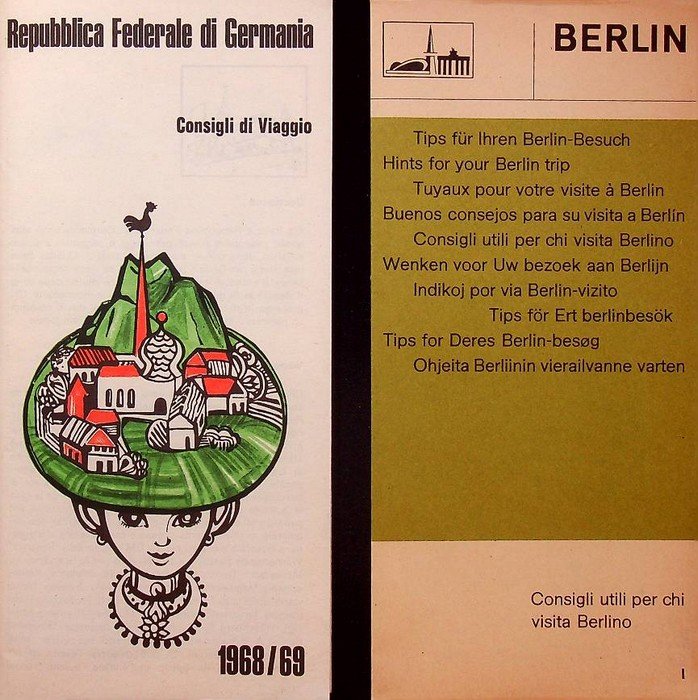 Repubblica Federale di Germania, Consigli di Viaggio, 1968-69.