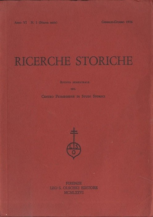 Ricerche storiche: rivista semestrale del centro piemontese di studi storici.