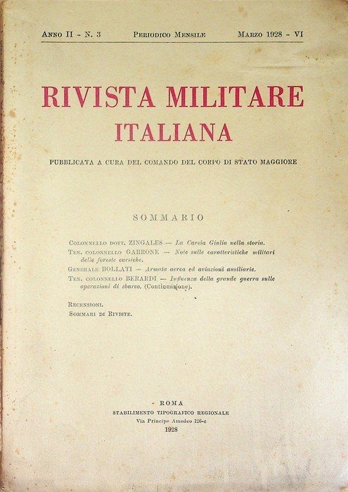 Rivista militare italiana: A. II - N. 3 (marzo 1928).