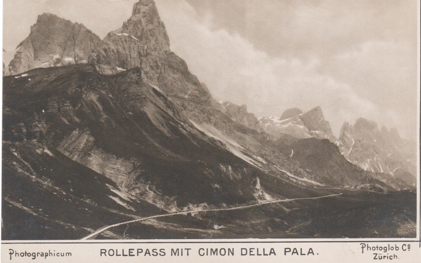 Rollepass mit Cimon della Pala.