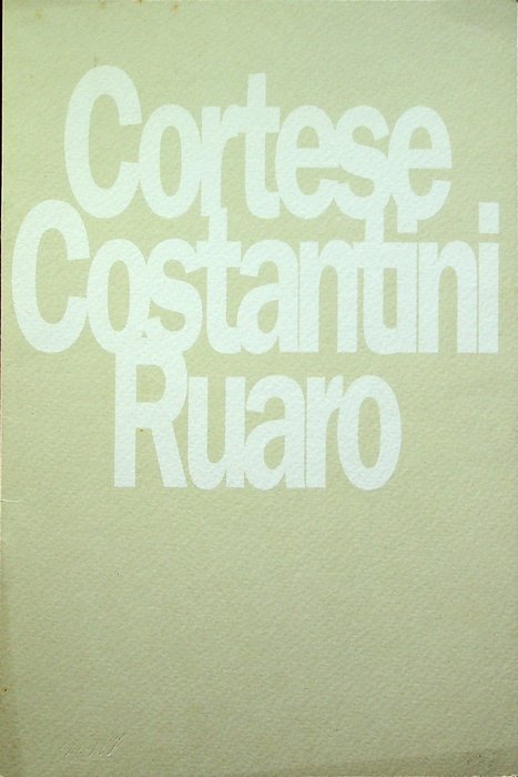 Ruggero Cortese, Sonia Costantini, Franco Ruaro.