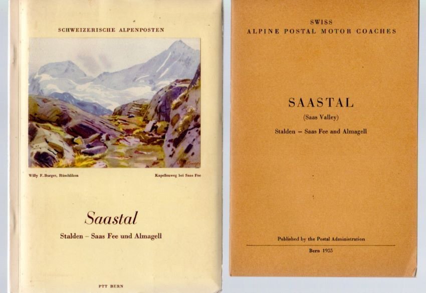 Saastal: Stalden - Saas Fee und Almagell.