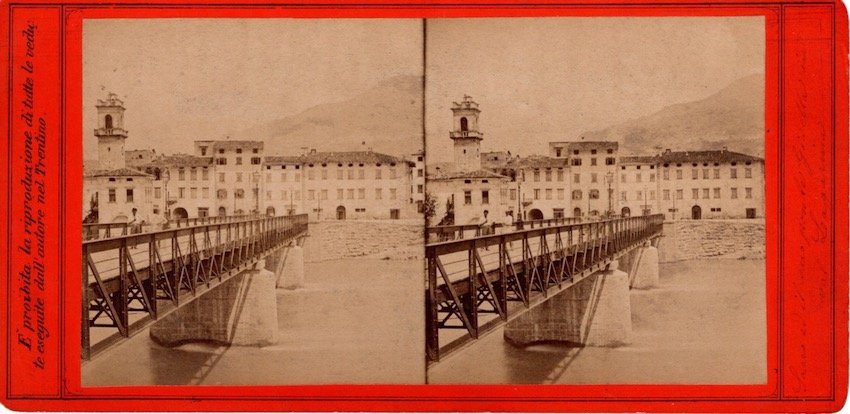 Sacco ed il suo ponte Gisella in Val Lagarina.
