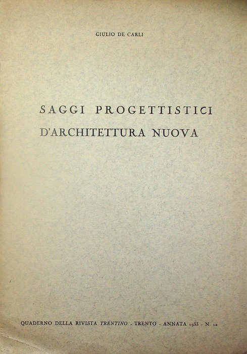 Saggi progettisti d'architettura nuova. | Immagine principale
