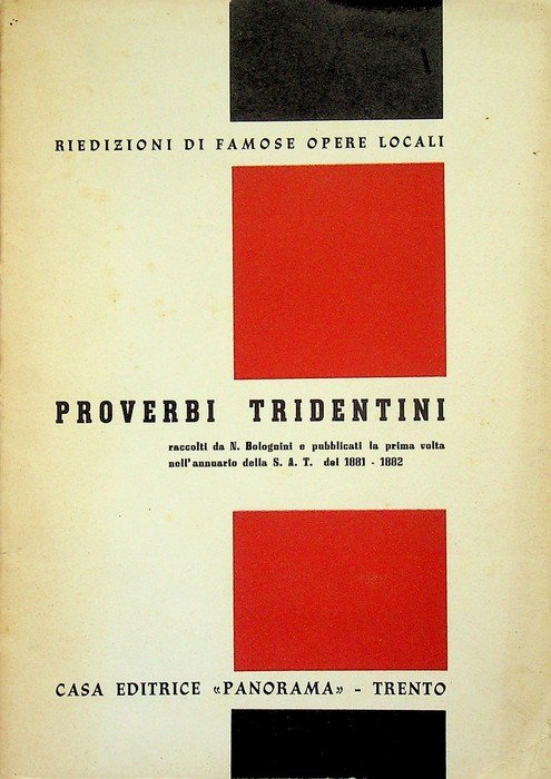Saggio di proverbi e modi proverbiali tridentini.
