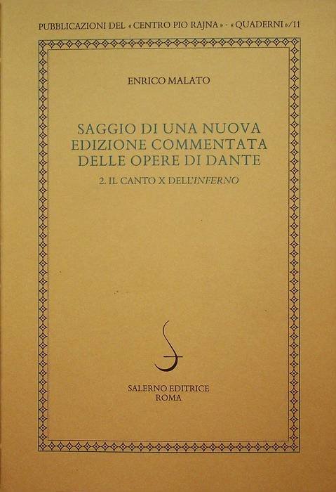 Saggio di una nuova edizione commentata delle opere di Dante: …