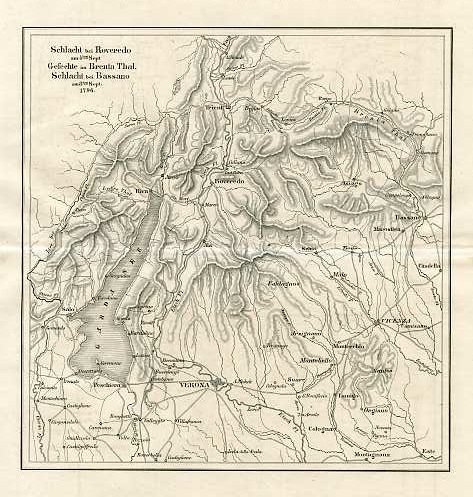 Schlacht bei Roveredo am 4ten Sept. Gesechte in Brenta thal. …