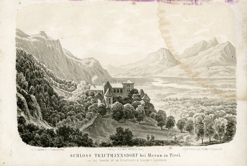 Schloss Trautmannsdorf bei Meran in Tirol.