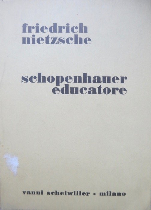 Schopenhauer educatore.