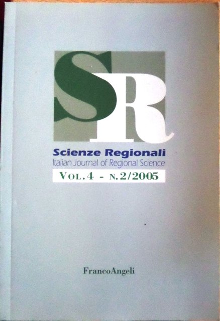 Scienze regionali: SR: Italian journal of regional science: vol. 4 …