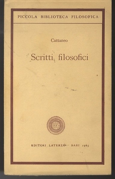 Scritti filosofici.