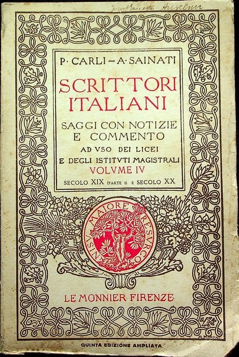 Scrittori italiani: saggi con notizie e commento ad uso dei …