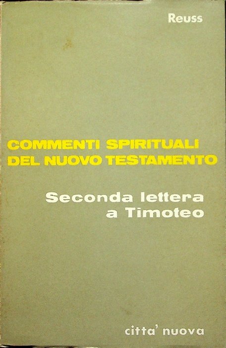 Seconda lettera a Timoteo.