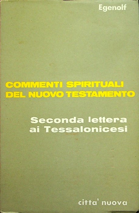 Seconda lettera ai Tessalonicesi.