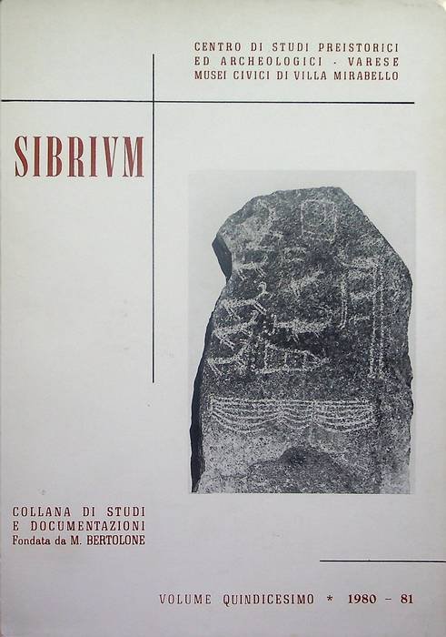 Sibrium: collana di studi e documentazioni: 15 (1980-1981).