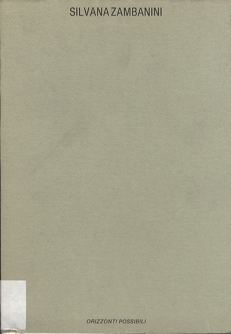 Silvana Zambanini: Orizzonti possibili: Viareggio, Palazzo Paolina, 5-25 luglio 1989.
