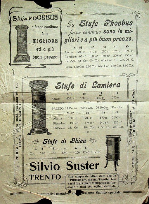 Silvio Suster: Trento: Stufe Phoebus. | Immagine principale