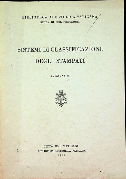 Sistemi di classificazione degli stampati.