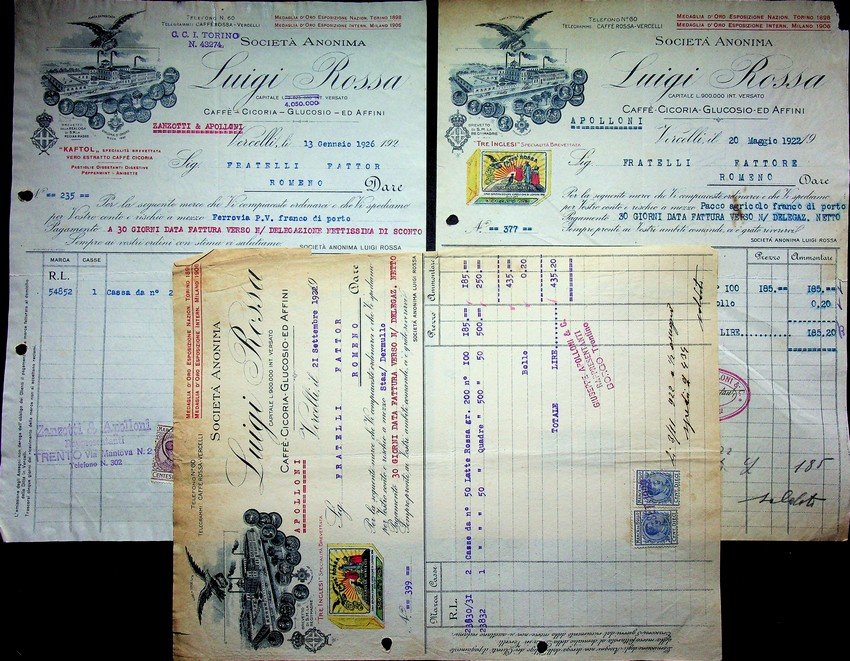 SocietÃ anonima Luigi Rossa: caffÃ¨, cicoria, glucosio ed affini. | Immagine principale