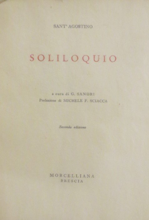 Soliloquio.