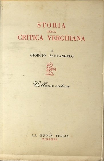 Storia della critica verghiana.