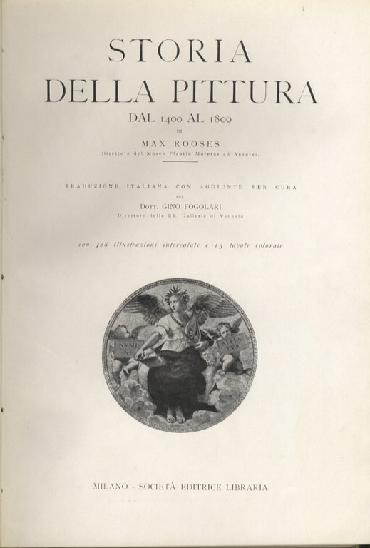 Storia della pittura dal 1400 al 1800.