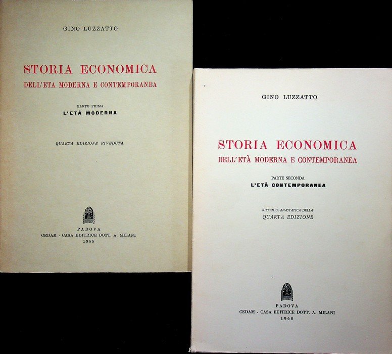 Storia economica dell'EtÃ moderna e contemporanea: 1: L'etÃ moderna; 2: … | Immagine principale