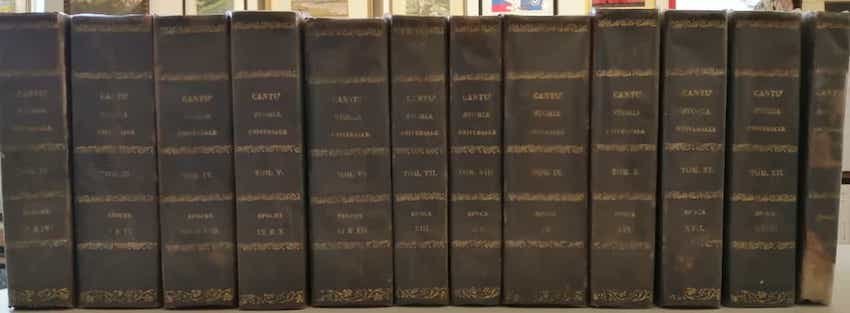 Storia universale: dal tomo II al tomo XIII + Inidici.