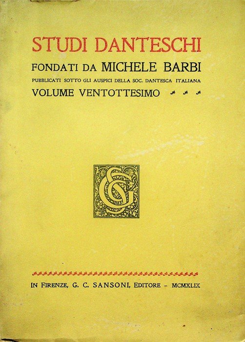 Studi danteschi: volume 28.
