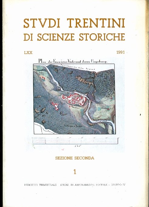 Studi trentini di scienze storiche SEZIONE SECONDA: rivista della SocietÃ …