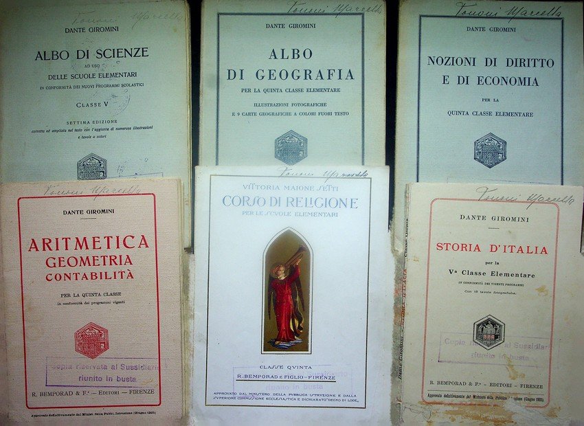 Sussidiario riunito: Storia d'Italia; Albo di geografia; Corso di religione; …