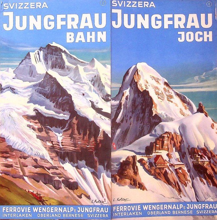 Svizzera, Jungfrau Joch, Ferrovie Wengernalp e Jungfrau, Interlaken - Oberland …