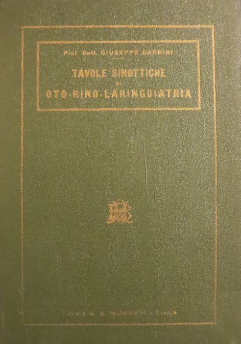Tavole sinottiche di oto-rino-laringoiatria per gli studenti.