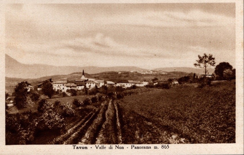 Tavon - Valle di Non - Panorama m. 865.
