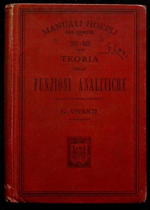 Teoria delle funzioni analitiche.